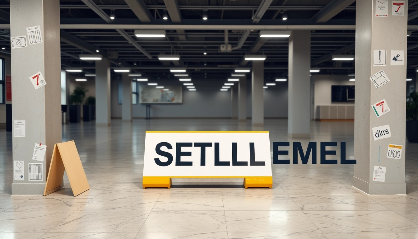 commercial floor slab settlement signs