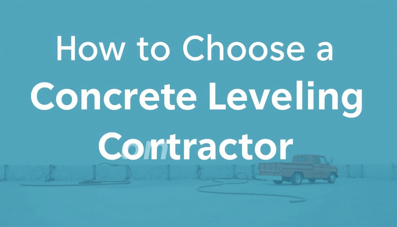 how to choose a concrete leveling contractor how to choose a concrete leveling contractor — photo 2